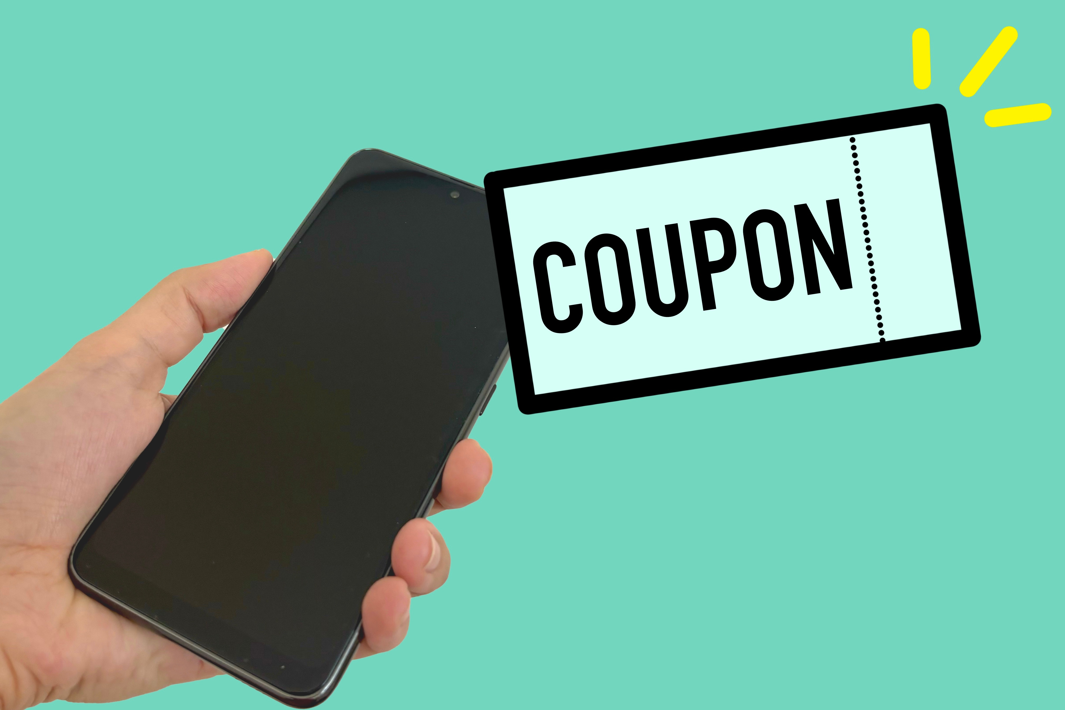 オトクなクーポンをスマホでゲット